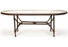 Santorini Oval Dining Table w/glass top
