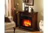 Stand/Mantle with Fire Place Insert Set
