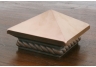 Satin Copper Finish Metallic Top Post Cap