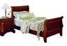 Oreleans Twin Sleigh Bed with 1 Night Stand Collection Set