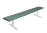 Commercial Park 6 Recycled Plastic Bench w/o Back- Portable, Gray