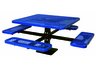 Commercial Park 46 Square Table-Surface Mount, Diamond, Blue