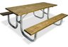 Commercial Park 6 Table- Portable, Pressure Treated Wood
