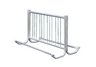 Commercial Park 5' Double Sided Bike Rack- Portable, Galvanized