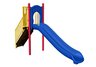 Commercial Playground 4' Freestanding Slide- Ground Spike, Primary Colors