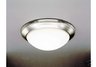 Ceiling 1 light fixture brushed nickel white glass shade
