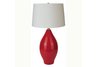Ceramic Table Lamp - Red