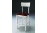 Hanna Counter Height Chair White Finish (Set of 2)