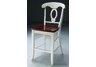 Napoleon Oak Counter Height Chair in White (Set of 2)
