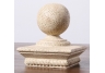 Sphere Sculpture Limestone Post Cap