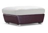 Bond Ottoman white/ MAROON