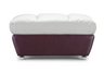 Bond Ottoman white/ MAROON