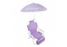 Beach Baby Chair With Adjustable Umbrella And Accessory PouchPurple