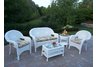 Resin Wicker 5pc Seating Set with Cushions