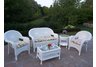 Resin Wicker 5pc Seating Set with Cushions