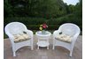 Resin Wicker 3pc Seating Set with Cushions