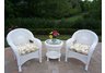 Resin Wicker 3pc Seating Set with Cushions