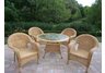 Resin Wicker 5pc Dining Set