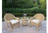 Resin Wicker 3pc Rocker Set with Cushions