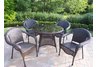 Resin Wicker 5pc Dining Set
