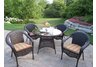 Resin Wicker 5pc Dining Set with Cushions