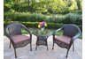 Resin Wicker 3pc Set with Cushions