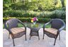 Resin Wicker 3pc Set with Cushions
