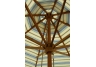 Stripe 9-ft Wood Market Umbrella Ribs and Hubs
