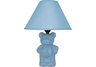 Ceramic Teddy Bear Lamp - Royal Blue