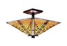 Arrowhead 3-Light Semi Flush in Tiffany Bronze