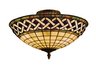 Angel Wing 3-Light Semi Flush in Classic Bronze