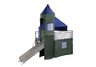 Boys Blue & Green Twin Tent Bunk Bed with Slide