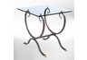 Florence Square End Table with Glass Top104
