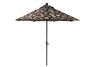 Black Floral Patio Umbrella