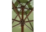 Green 9-ft Wood Market Umbrella Ribs and Hubs