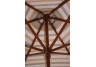 Stripe 9-ft Wood Market Umbrella Ribs and Hubs