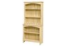 Pine Bookcase with Hutch
