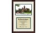 Auburn University Tigers Scholar Framed Lithograph w/ Diploma