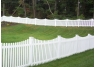 Vinyl Scalloped Top Picket Fencing