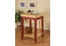 Crimson Red Kitchen Island