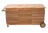 teak furniture cushion box on wheels