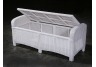 resin wicker storage bench