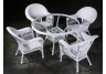 White Freeport Dining Chairs & Table