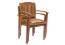 Pair of Teak Stacking Chairs
