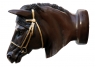 Horse Head Curtain Rod Finial