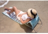 lounge chair, beach chair