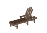 Long Island Mahogany Chaise Lounge