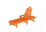 Long Island Tangerine Orange Chaise Lounge