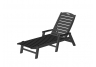 Nautical Black Chaise Lounge