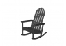 Poly-Wood Black Adirondack Rocker